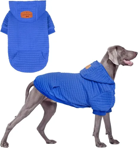 Miniatura 15 de BEAUTYZOO Sudadera con capucha para perro pequeño con bolsillos, ropa para perros pequeños y medianos, niño y niña, abrigos de algodón laminado tipo