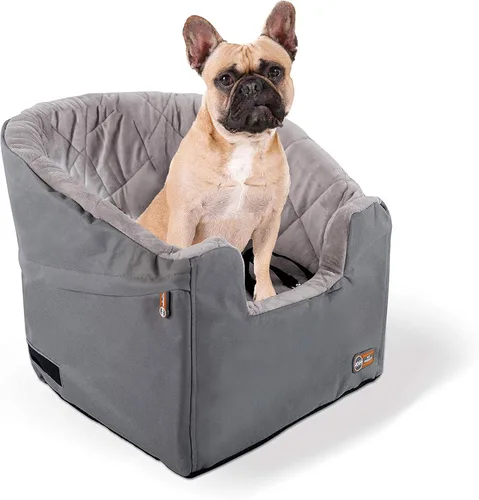 Miniatura 13 de K&H Pet Products Asiento elevador de cubo para perro, cinturón de seguridad seguro, 2 correas de seguridad, fundas lavables, asientos elevadores