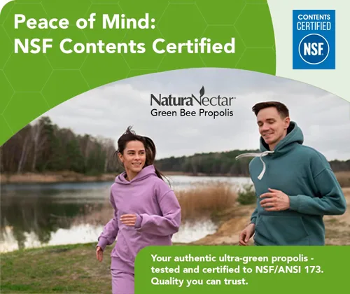 Miniatura 6 de NaturaNectar Propóleo de abeja verde Contenido certificado por NSF Propóleo brasileño premium Alivio del cuidado Apicultura ética