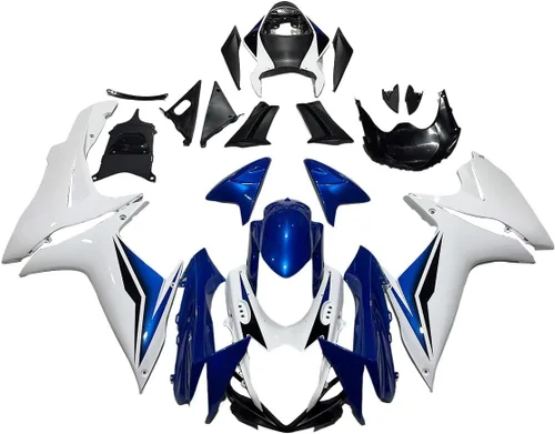 Miniatura 267 de Kit de carenado de inyección azul, negro y blanco para Suzuki GSXR600 GSX750 2006 2007 GSXR 600 GSX-R750 06 07 ABS Carenado de plástico completo