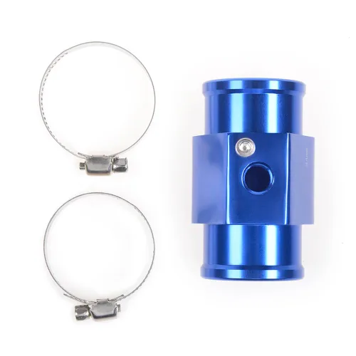 Miniatura 8 de Abrazadera de adaptador de sensor de radiador para tubo de junta de temperatura de agua de aluminio, medidor de temperatura, abrazadera azul de 34 mm