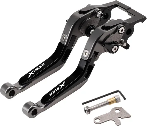 Miniatura 25 de Palancas de embrague de freno ajustables para motocicleta, cerradura de manija de estacionamiento para Yamaha Xmax 125 250 300 400 XMAX250 XMAX300
