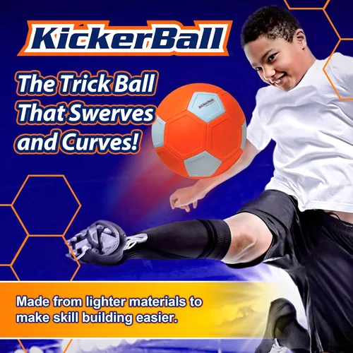 Miniatura 7 de Kickerball – Pelota de fútbol curva y con efecto – Patea como los profesionales, gran regalo para niños y niñas – Perfecto para partido o juego al