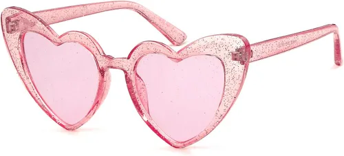 GIFIORE Gafas de sol con forma de corazón, estilo vintage, retro, de gran tamaño, con forma de corazón