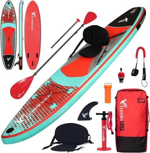 Miniatura 8 de Freein SUP Inflatable Stand Up Paddle Board with Kayak Seat,Paddle Boards for Adults 10'/10'6”/11', Accessories sup Pump Adaptor,sup Kayak Paddle