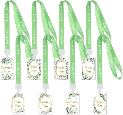 Miniatura 12 de Ctosree Juego de 8 cordones de PVC irrompibles para pasillos y pases escolares, suministros escolares, suministros para profesores, para aula
