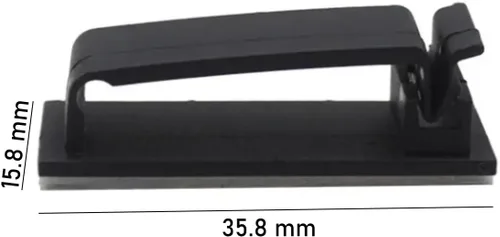 Miniatura 2 de 30 Clips Autoadhesivos para Gestión de Cables Autoadhesivos (30 Piezas) – Organizador de Cables para Escritorio, Oficina, Auto y Hogar – Fácil