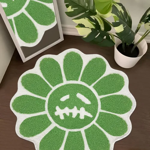 Miniatura 12 de Trippy Alfombra de Cara Feliz Alfombras Geniales Tufted de Secado Rápido Tapetes de Baño para Baño Antideslizantes Tapete de Baño Absorbente de Agua