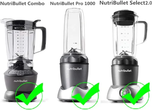 Miniatura 8 de Vaso de piezas de repuesto con tapa para llevar, compatible con NutriBullet Blender Combo NutriBullet Pro 1000 y NutriBullet Select 2.0 (18 onzas)