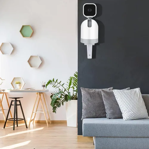 Miniatura 6 de Soporte de pared compatible con WYZE Cam Pan V3/V4/V2 Blink Mini Pan-Tilt Cam, soporte de pared de seguridad ajustable con rotación de 180 grados, 1