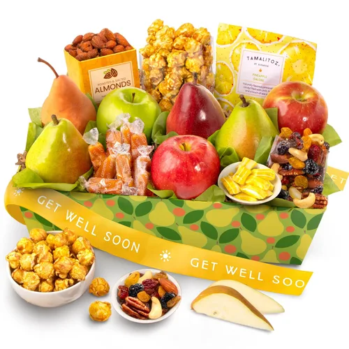 A Gift Inside Get Well Soon Orchard Delight Fruta y Gourmet - Canasta de Regalo