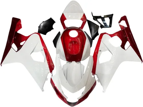 Miniatura 26 de Kit de carenado de plástico ABS para Suzuki 2004 2005 GSXR600 GSXR750 K4, carenados de inyección, kit de carrocería completa Rojo Negro