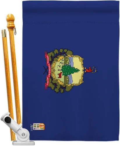 Miniatura 7 de Americana Home & Garden HG140546 Vermont States Impressions Decorative Vertical House 28" x 40" 13" 18.5" Double Sided Flag Collection Printed in USA