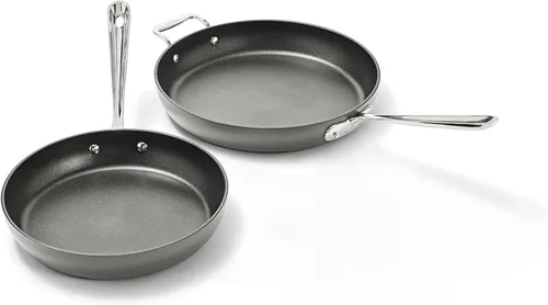 Miniatura 11 de All-Clad E7859664 HA1 Sartén para freír sin PFOA, apto para lavadora de platos, antiadherente, resistente, anodizado, con tapa, 12 pulgadas