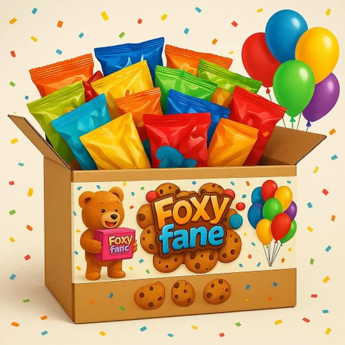 Miniatura 3 de Foxy Fane Caja de regalo navideña de 60 unidades, surtido de 60 bocadillos y golosinas saludables, paquete variado perfecto para el regreso a