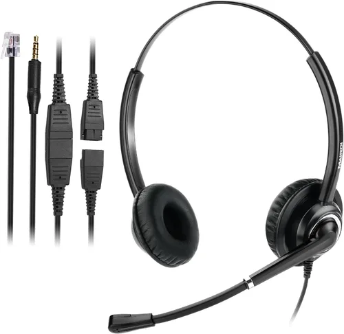 Miniatura 8 de MAIRDI Auriculares telefónicos con conector RJ9 y conector de 0.138 in para teléfono fijo de escritorio, teléfono celular, PC, portátil, auriculares