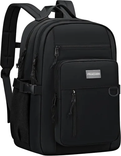 Miniatura 7 de PRAGARI Mochila para niños para la escuela, bonita mochila estética para niñas, mochila para estudiantes, bolsa de libros ligera de viaje para Beige