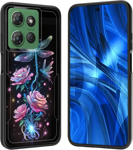 Miniatura 91 de Funda para Moto G 5G 2023, [probada en caídas de grado militar], resistente, resistente, resistente, a prueba de golpes, funda protectora