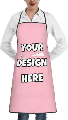 Miniatura 26 de Delantal personalizado con logotipo de imagen, nombre de texto, delantales de cocina personalizados para chef para hombres y mujeres