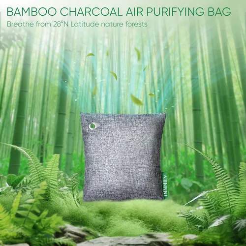 Miniatura 6 de Absorbedor de olores de carbón activado, ganchos grandes de 17.64 oz de ancho, eliminador de olores naturales para olores fuertes, bolsas