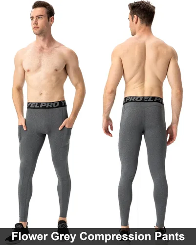 Miniatura 69 de SPVISE Pantalones de compresión para hombre, leggings para deportes, gimnasio, mallas atléticas frescas y secas, capa base para correr, fútbol