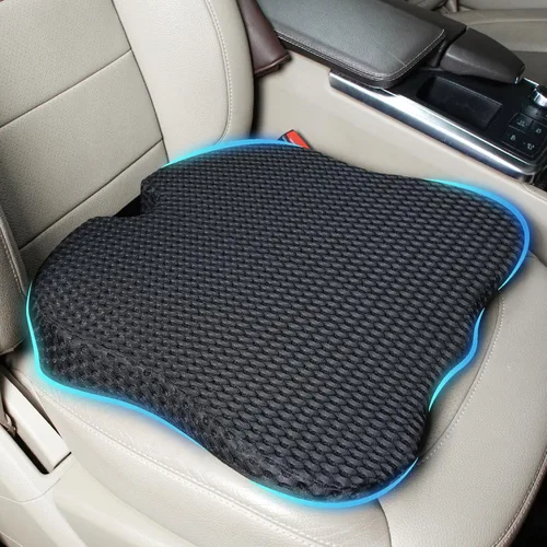 Miniatura 9 de Lofty Aim Cojín de asiento de coche, cómodos cojines de espuma viscoelástica para conducir (negro)