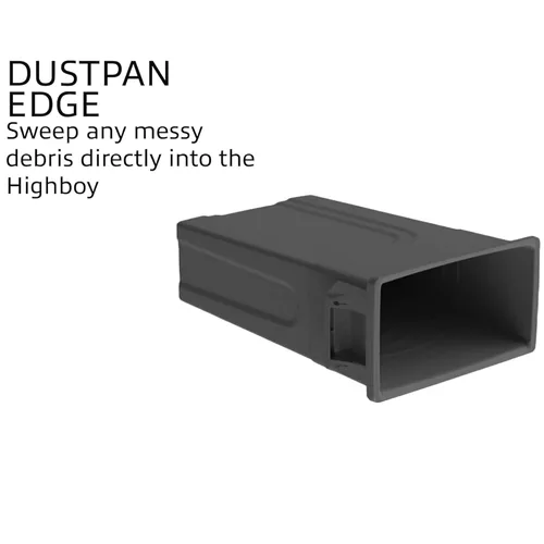 Miniatura 3 de United Solutions Highboy Contenedor de basura, 23 galones, perfil delgado que ahorra espacio y fácil extracción de la bolsa de basura, uso en Negro