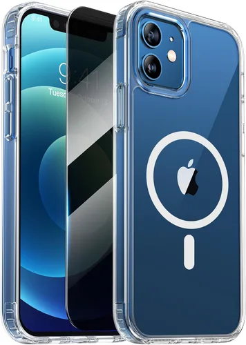 Miniatura 84 de Diaclara Funda diseñada para iPhone 12 Pro Max, [con protector de pantalla de privacidad] [antiespía] [protección contra caídas de grado militar]
