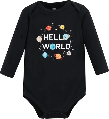 Miniatura 95 de Hudson Baby Body unisex de algodón de manga larga para bebé, leopardo rosa rojo