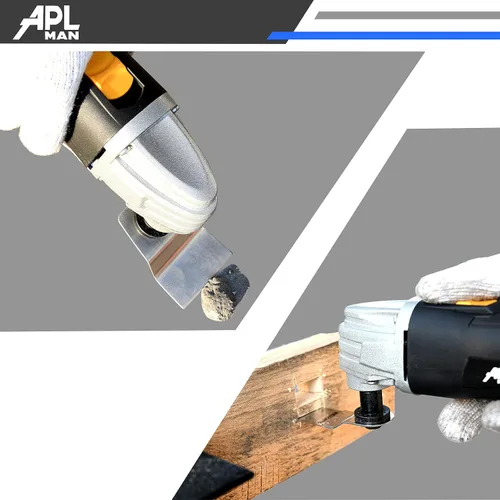 Miniatura 3 de APLMAN Herramienta oscilante multiusos, multiherramienta oscilante de 1.6 amperios con ángulo de oscilación de 3.2°, velocidad única y 8 accesorios