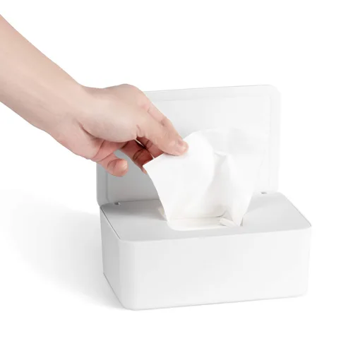 Miniatura 3 de Dispensador de Toallitas Zdolmy, Portabrocas para Bebé, Contenedor de Toallitas Recargable, Gran Capacidad, Alargado, Compatible con la Mayoría