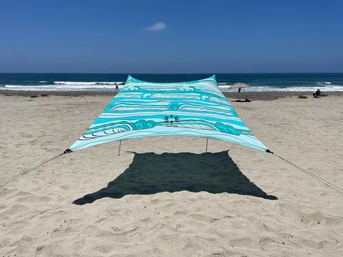 Miniatura 25 de Neso Tienda de Campaña Portátil para Playa Refugio Solar con Anclaje de Arena - Toldo Ligero de Sombra para Playa - Fácil Instalación para Salidas