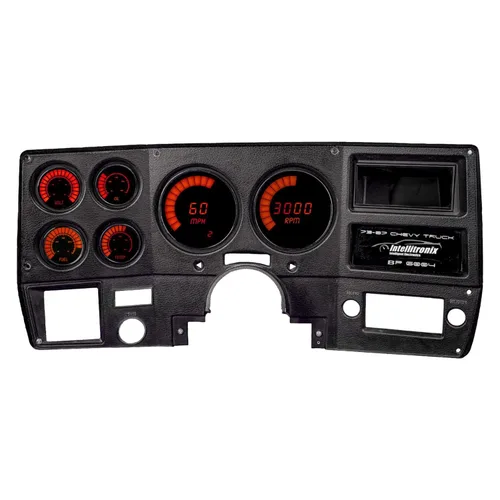 Miniatura 3 de Intellitronix Panel de medidor digital de barras LED para camiones Chevy 1973-1987 – Actualización de panel de tablero de ajuste directo – Blanco
