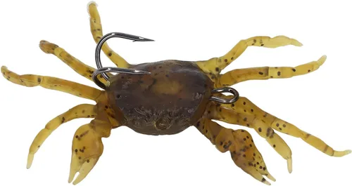 Miniatura 5 de Señuelos artificiales de cangrejo, 8 cebo suave con ganchos, cebo de cangrejo de 5.1 pulgadas, 1.2 onzas, simulación para entusiastas de la pesca