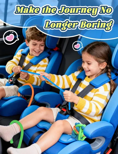 Miniatura 7 de Paquete de 10 juguetes sensoriales para niños – Cuerdas sensoriales elásticas extra gruesas mejoradas para autismo, TDAH, ansiedad – Caja de regalo