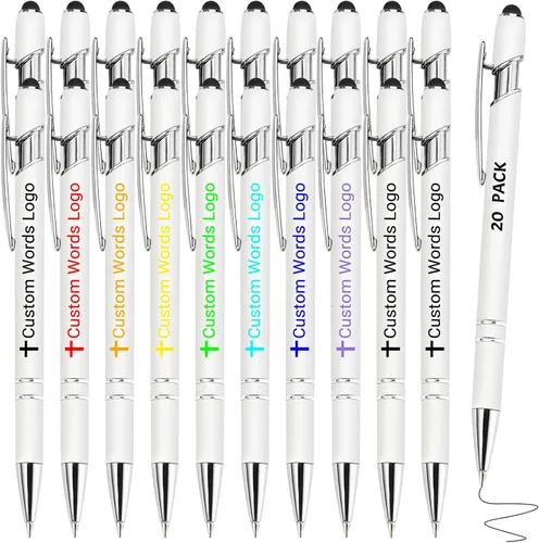 Miniatura 15 de Bolígrafo personalizado con nombre, bolígrafo personalizado, logotipo, tinta negra suave, regalo personalizado para mujeres, hombres, negocios