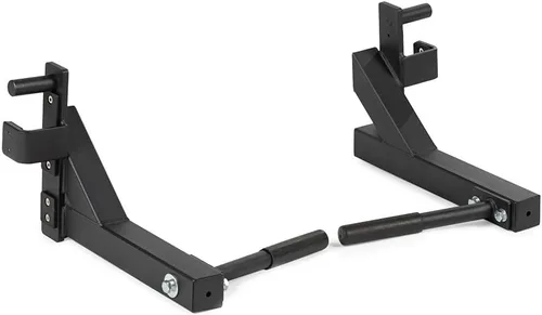 Titan Fitness Barras de inmersión serie T-2, accesorio montado en estante de alimentación con gancho J, extensión de mango de 24 pulgadas, capacidad