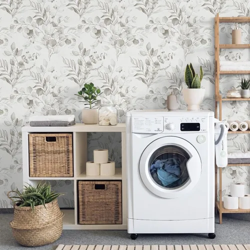 Miniatura 7 de Naphite Papel tapiz floral para despegar y pegar para dormitorio, 78.7 pulgadas de largo, 17.3 pulgadas de ancho, papel de contacto bohemio floral
