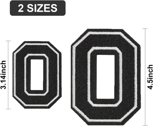 Miniatura 2 de Parches de números para planchar, 5 piezas de parches de números bordados completos para ropa, vestido, sombrero, jeans, accesorios de bricolaje