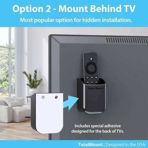 Miniatura 4 de TotalMount Soportes universales para control remoto (paquete de 2) – Se fija a la pared o la parte posterior del televisor – Compatible con todos