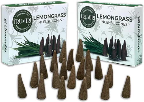 Miniatura 69 de TRUMIRI Incienso ámbar – Paquete de 20 conos (2 x 10) – Incienso de cono perfumado