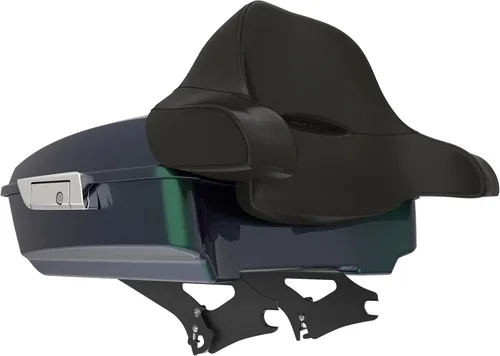 Miniatura 330 de King Tour Pack para Harley Alpine Green, cierre de paquete turístico, portaequipajes superior, soporte de montaje negro, placa de metal para Harley