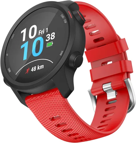 Miniatura 9 de OVERSTEP Compatible con Garmin Venu 2 Plus, Venu SQ Band, correa de muñeca de 0.787 pulgadas, correa de silicona suave impermeable de liberación