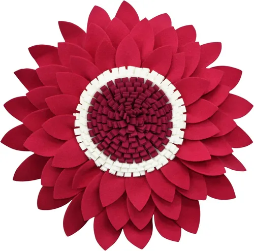 Miniatura 18 de Almohada de flores – Almohadas decorativas de girasol – Almohada redonda de margaritas de flores 3D – Almohada redonda de acento de girasol – Soleado