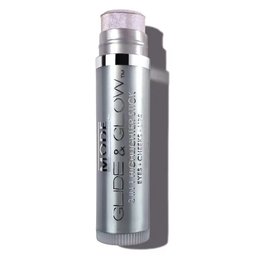 Miniatura 8 de MODE Glide & Glow - Resaltador 3 en 1, color cremoso, rubor en barra de maquillaje, brillo brillante de larga duración para ojos, mejillas, labios