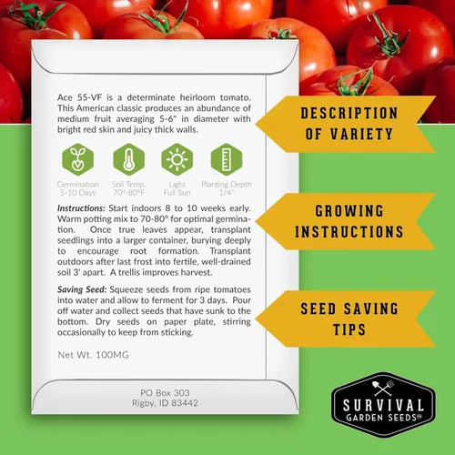 Miniatura 2 de Semillas de tomate 10 variedad para plantar - Cherokee Purple, Roma, Cherry, Aunt Ruby's Green, Hillbilly, Mortgage Lifter, Brandywine, y más
