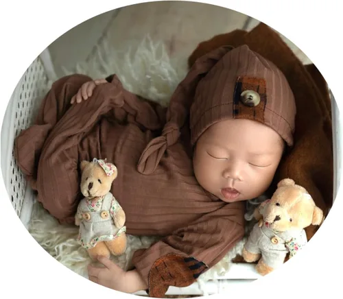 Moda recién nacido niños niñas bebé sesión de fotos accesorios trajes ganchillo ropa sombrero de cola larga pantalones accesorios de fotografía