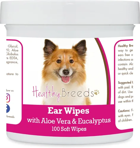 Miniatura 31 de Healthy Breeds Pastor alemán, silla de montar, toallitas de limpieza de oídos con aloe y eucalipto para perros, 100