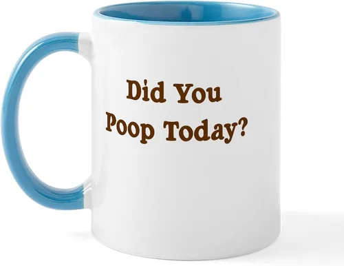 Miniatura 36 de CafePress Time To Poop Mugs Taza de café de cerámica de 11 oz (11.0 fl oz)