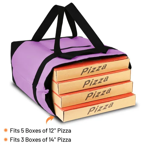 Miniatura 8 de Bolsa de mano reutilizable aislada para compras de comestibles para mujeres/hombres, pizza/bolsa de entrega de alimentos para mantener la comida